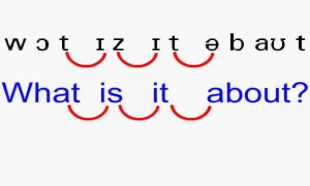 Pronunciation: linking speech